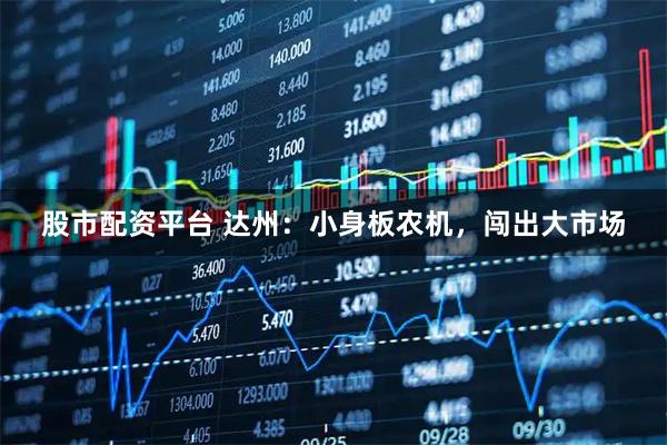 股市配资平台 达州：小身板农机，闯出大市场